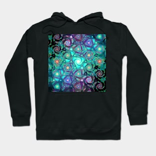 Green stained glass Hoodie